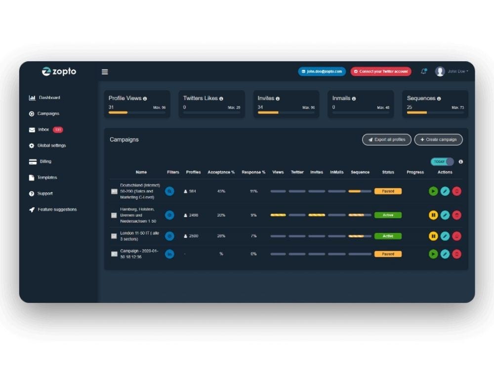 Automate warm lead gen during Covid-19 with Zopto.