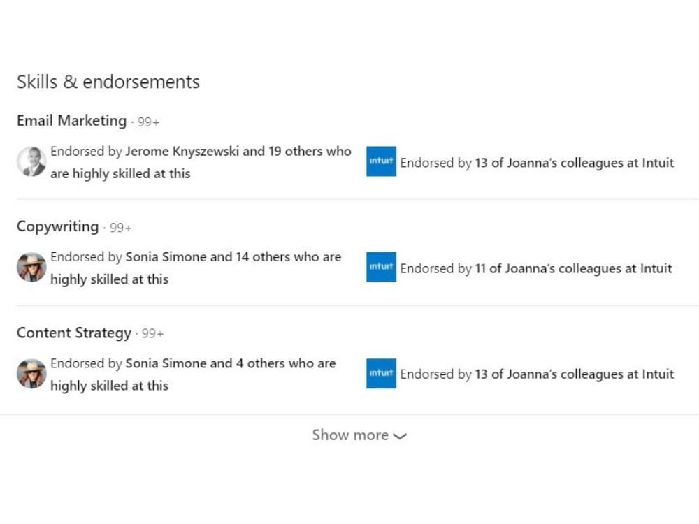 Linkedin Endorsements