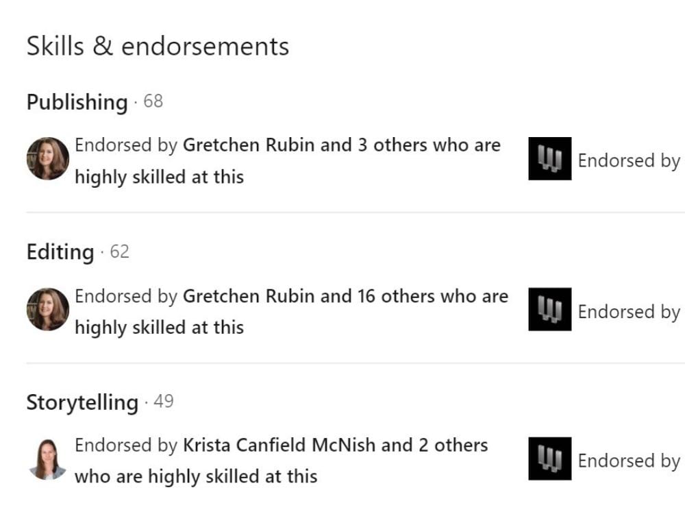 Get (and give) endorsements