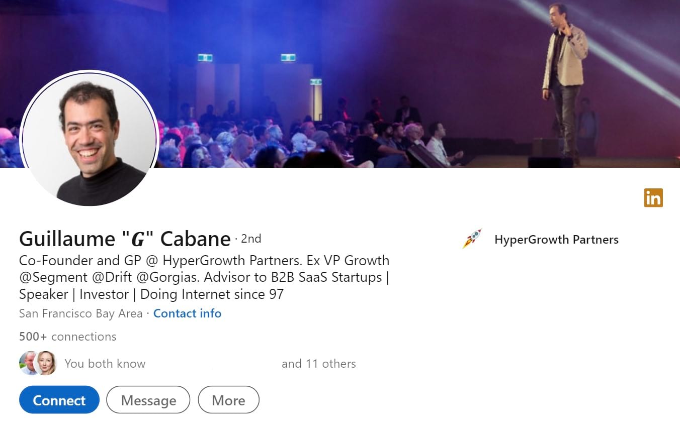 Guillaume "𝑮" Cabane LinkedIn